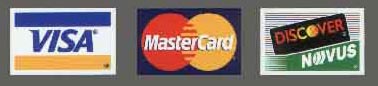 Visa / Mastercard / Discover / Checks Welcome